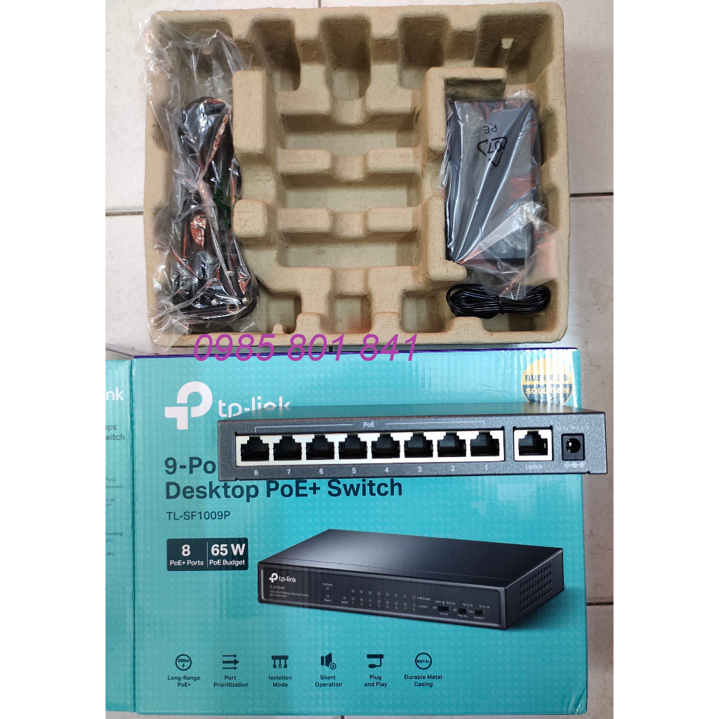 Bộ chia mạng POE 8 cổng Gigabit công suất cao 153W TPLINK TL-SG1008MP. Hàng chính hãng