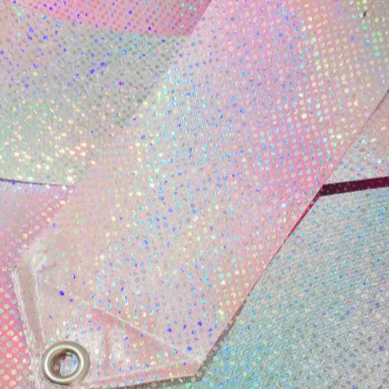 Que múa lụa màu pastel nhũ, hình trái tim dài 2m, 4m