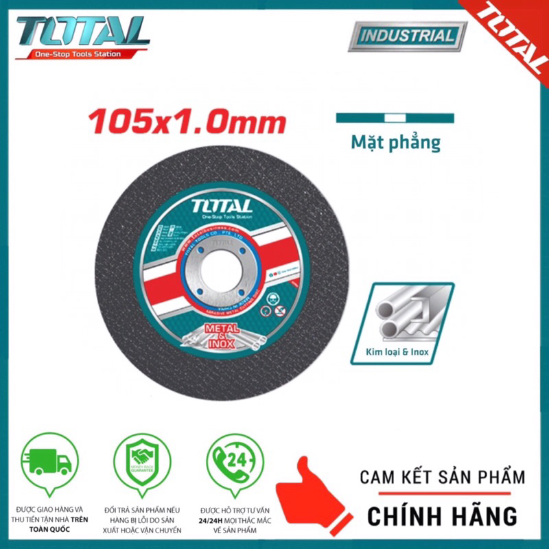 TOTAL Đĩa cắt kim loại 105MM —> 125MM TAC2101051 / TAC2101251