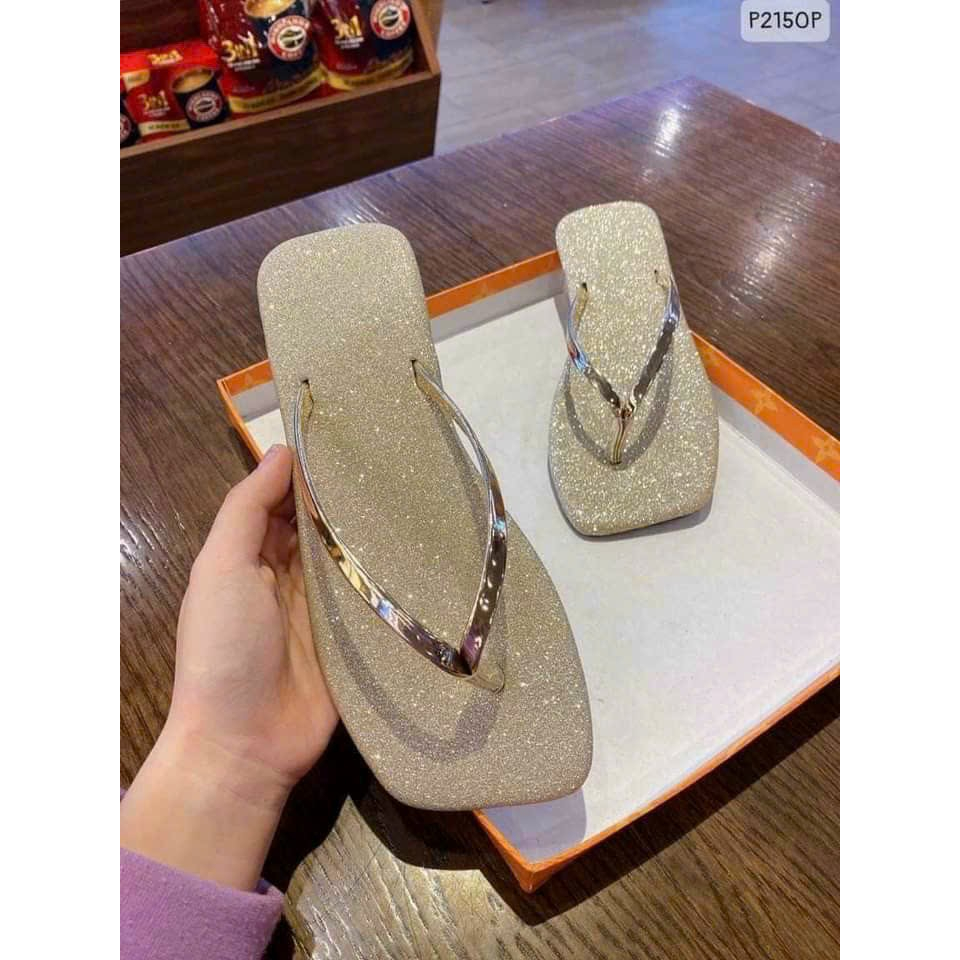 Dép lê kim tuyến thời trang