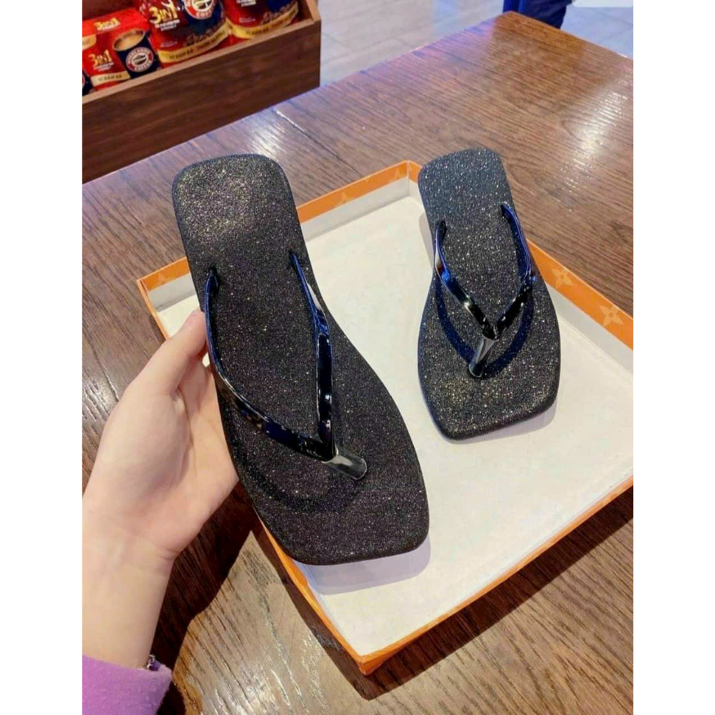 Dép lê kim tuyến thời trang