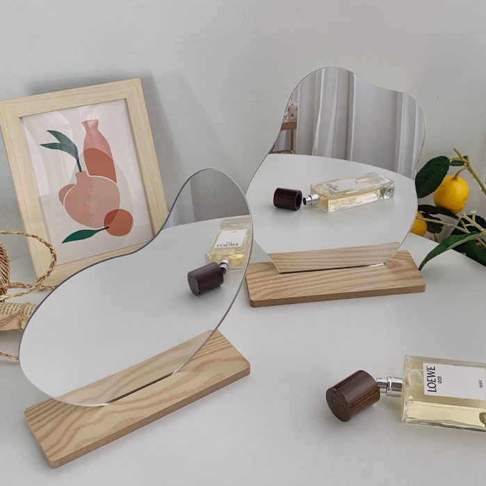 Gương decor để bàn hình hạt xoài , mặt trăng ,đám mây