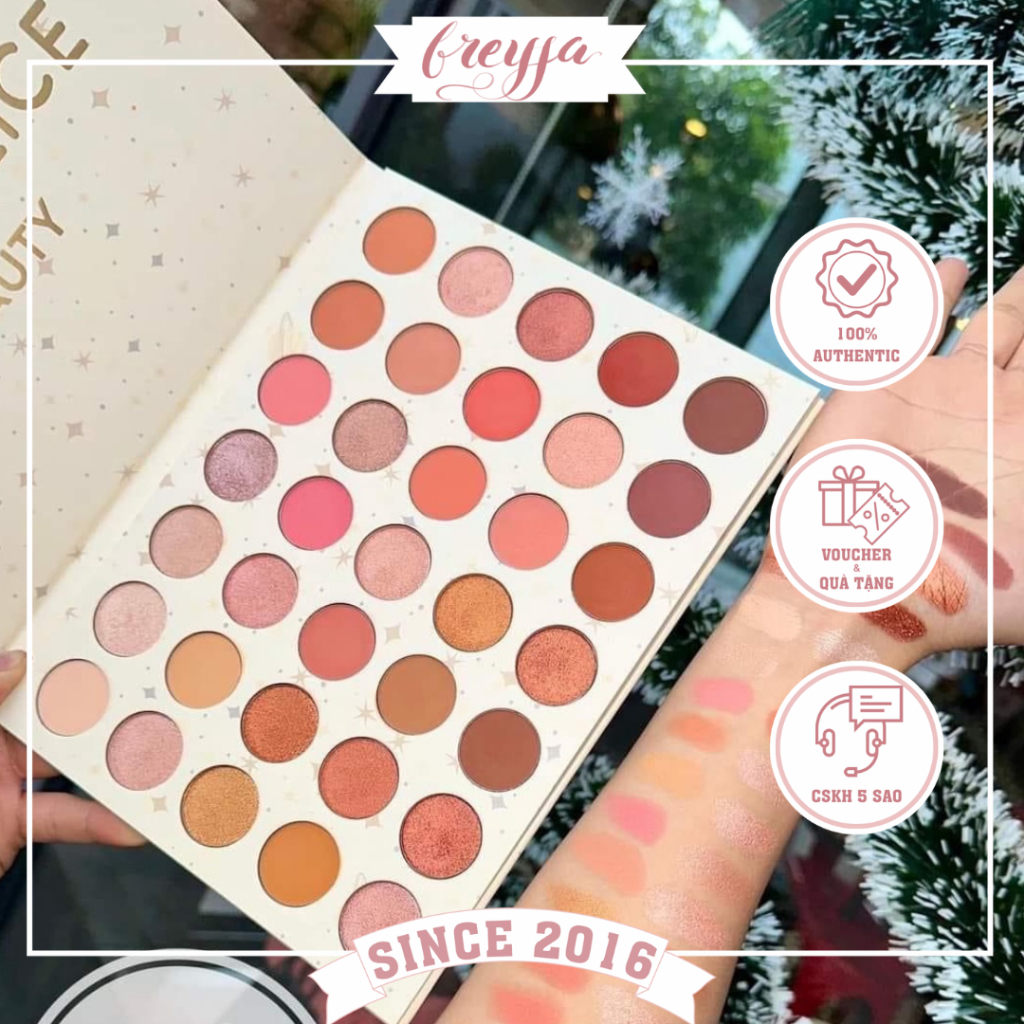 Bảng Mắt Moonslice Beauty Over Moon Eyeshadow Palette 35 Ô - Chất Phấn Mịn, Phù Hợp Với Nhiều Phong Cách Make Up Đa Dạng