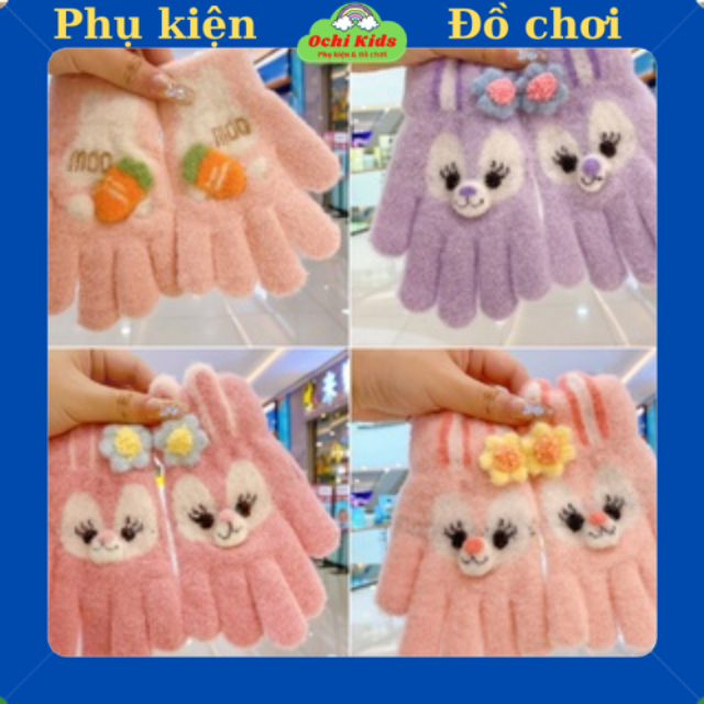 Găng tay dệt kim cho bé siêu ấm, bao tay dệt kim cho bé.