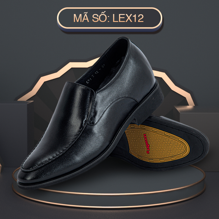 Giày lười da bò nam trung niên mã Lex12