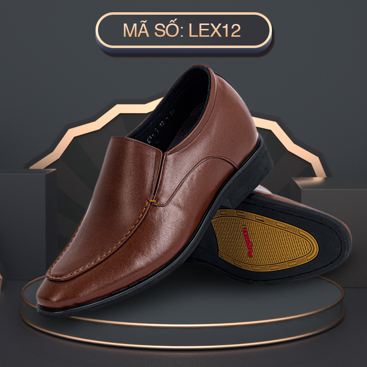 Giày lười da bò nam trung niên mã Lex12