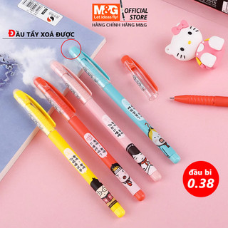 Viết bi tẩy xoá được M&G nét mảnh 0.38mm  AKPA9007 hàng chính hãng viết êm xoá sạch sẽ