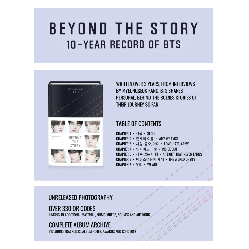 Sách - Beyond The Story 10-Year Record of BTS by BTS (author),Myeongseok Kang (author) (UK edition, hardcover)