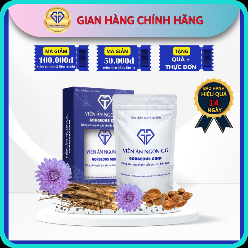 Viên Ăn Ngon GG Tăng 4-8kg sau 30 ngày. Cam Kết Hàng Chính Hãng 100%