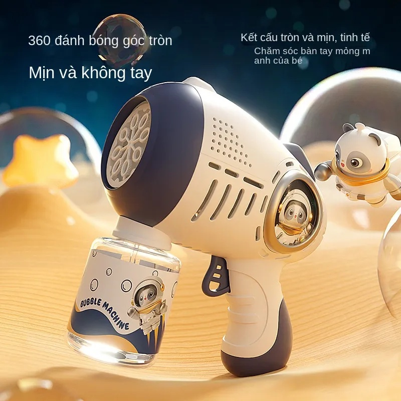 Súng bắn bong bóng xà phòng, thiết kế mới không bị rò rỉ nước, đồ chơi cho bé.