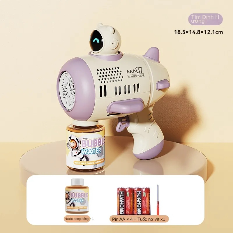 Súng bắn bong bóng xà phòng, thiết kế mới không bị rò rỉ nước, đồ chơi cho bé.