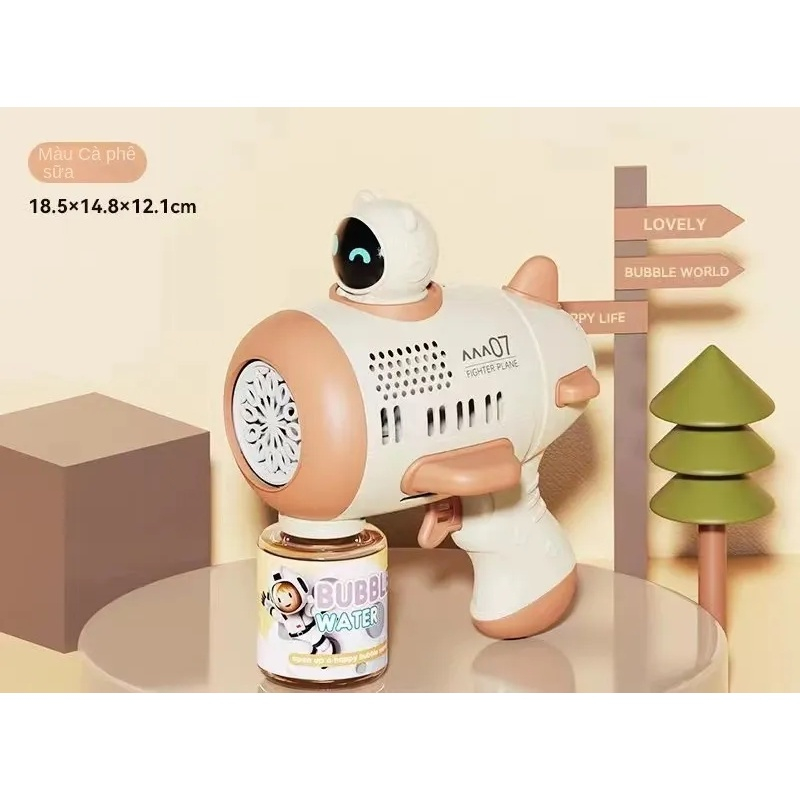 Súng bắn bong bóng xà phòng, thiết kế mới không bị rò rỉ nước, đồ chơi cho bé.