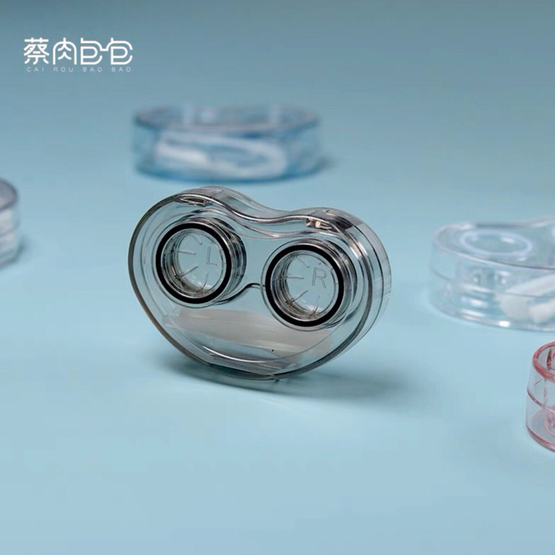 YINNIE  BỘ KHAY LENS KHÔNG CẦN VẶN NẮP TRÁI TIM PASTEL PHALE