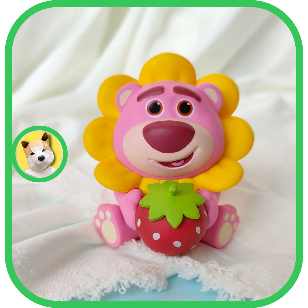 Mô hình gấu dâu gấu Lotso dễ thương trang trí Tiệm đồ chơi Beocaz cute có sẵn mẫu chibi ngẫu nhiên