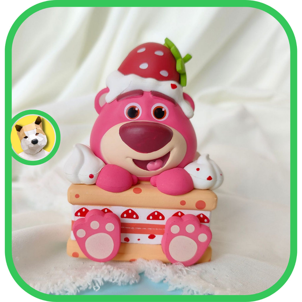 Mô hình gấu dâu gấu Lotso dễ thương trang trí Tiệm đồ chơi Beocaz cute có sẵn mẫu chibi ngẫu nhiên