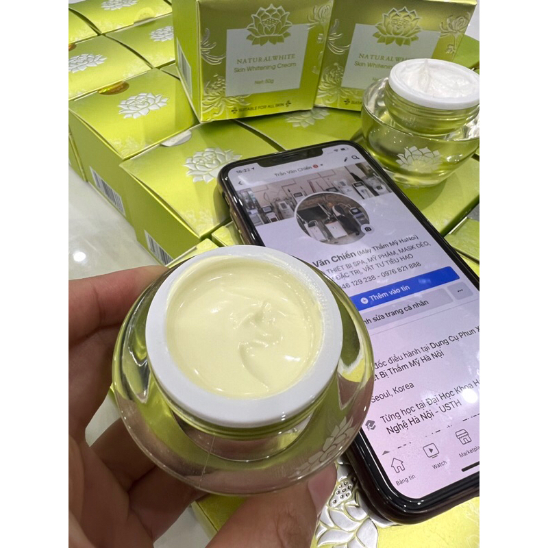 Kem Tái tạo da Natural White Nhuỵ Hoa Nghệ Tây