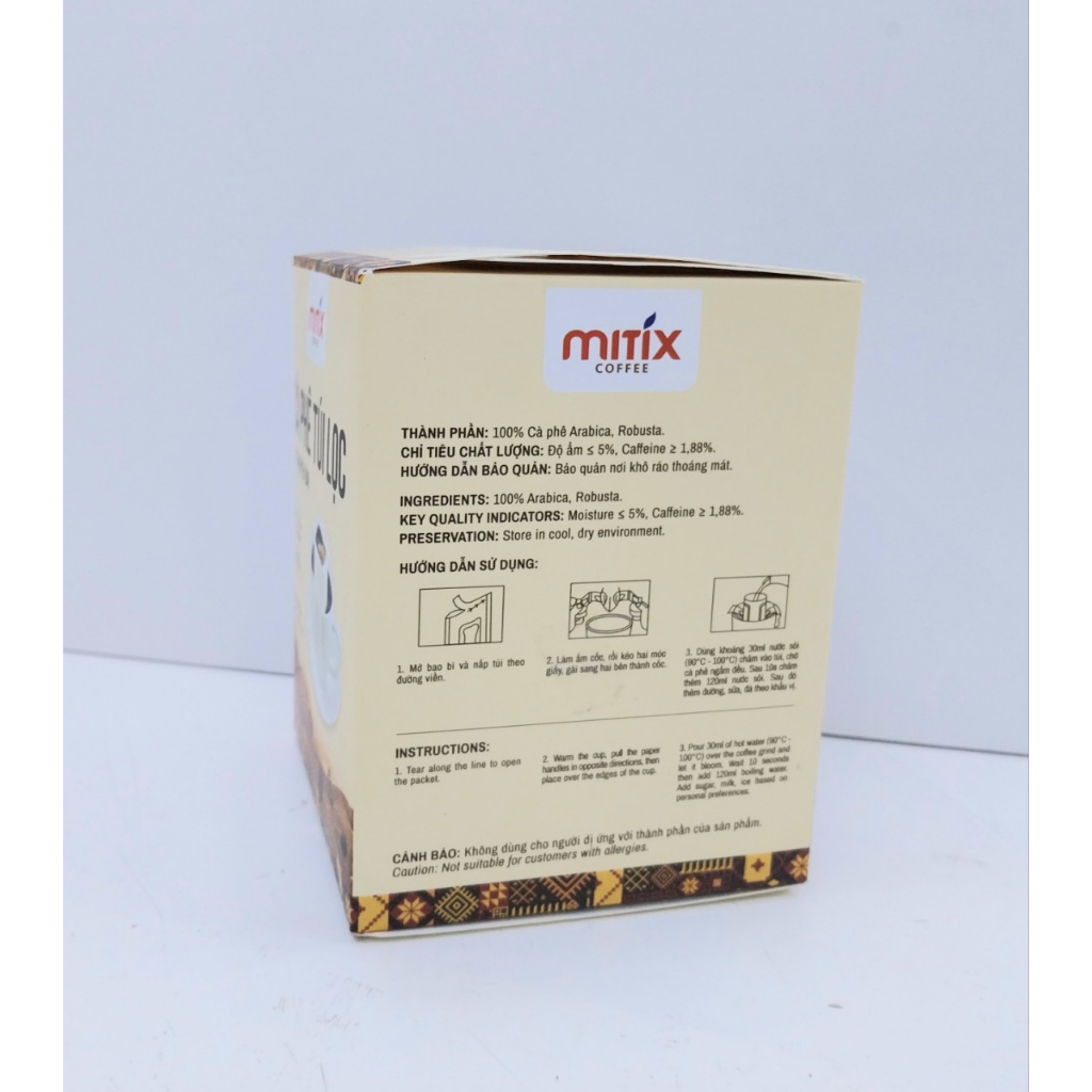 Cà phê túi lọc Mitix 120g (10 gói x12g)