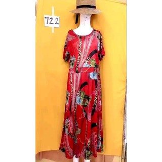 Đầm thun hoa size l/xl. s722