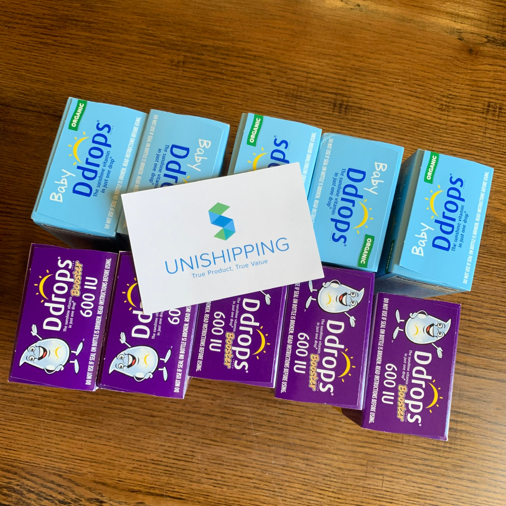 Vitamin D3 Ddrops cho trẻ trên 1 tuổi chính hãng Mỹ cung cấp vitamin và hấp thụ canxi Unishop28