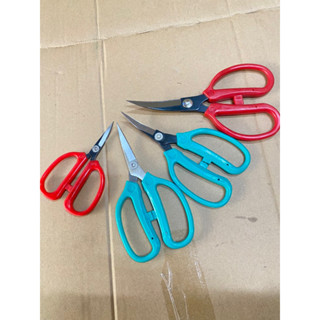 Kéo mũi cong - kéo cong xanh, đỏ luỡi trắng, đen dài 12cm 16cm và 19cm siêu bén