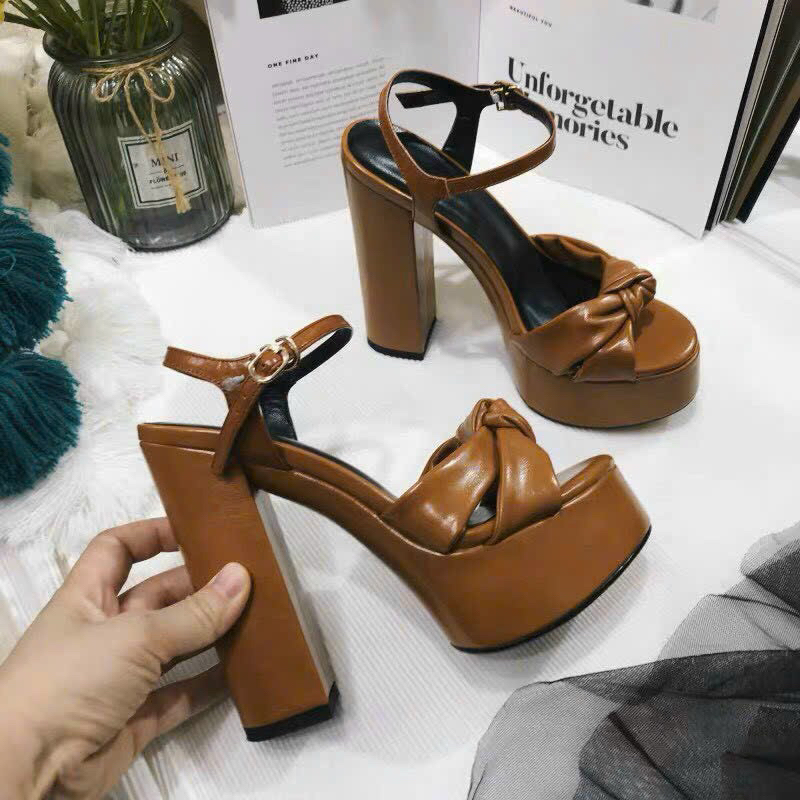 Giày dép nữ cao gót 15P hàng QC sang chảnh quý phái Full 2 màu đen,kem ,nâu size 35-39