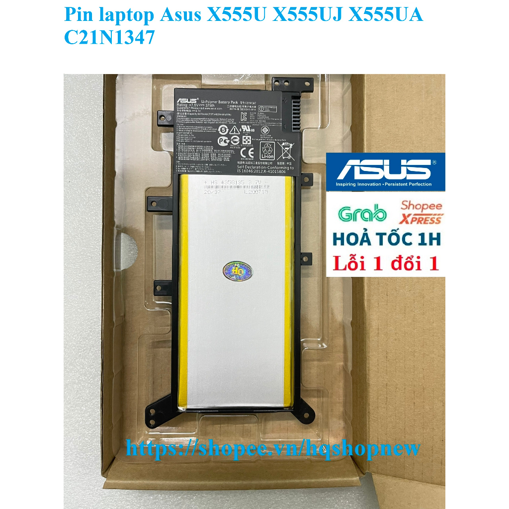 ⚡️ Pin laptop Asus X555U X555UJ X555UA C21N1347