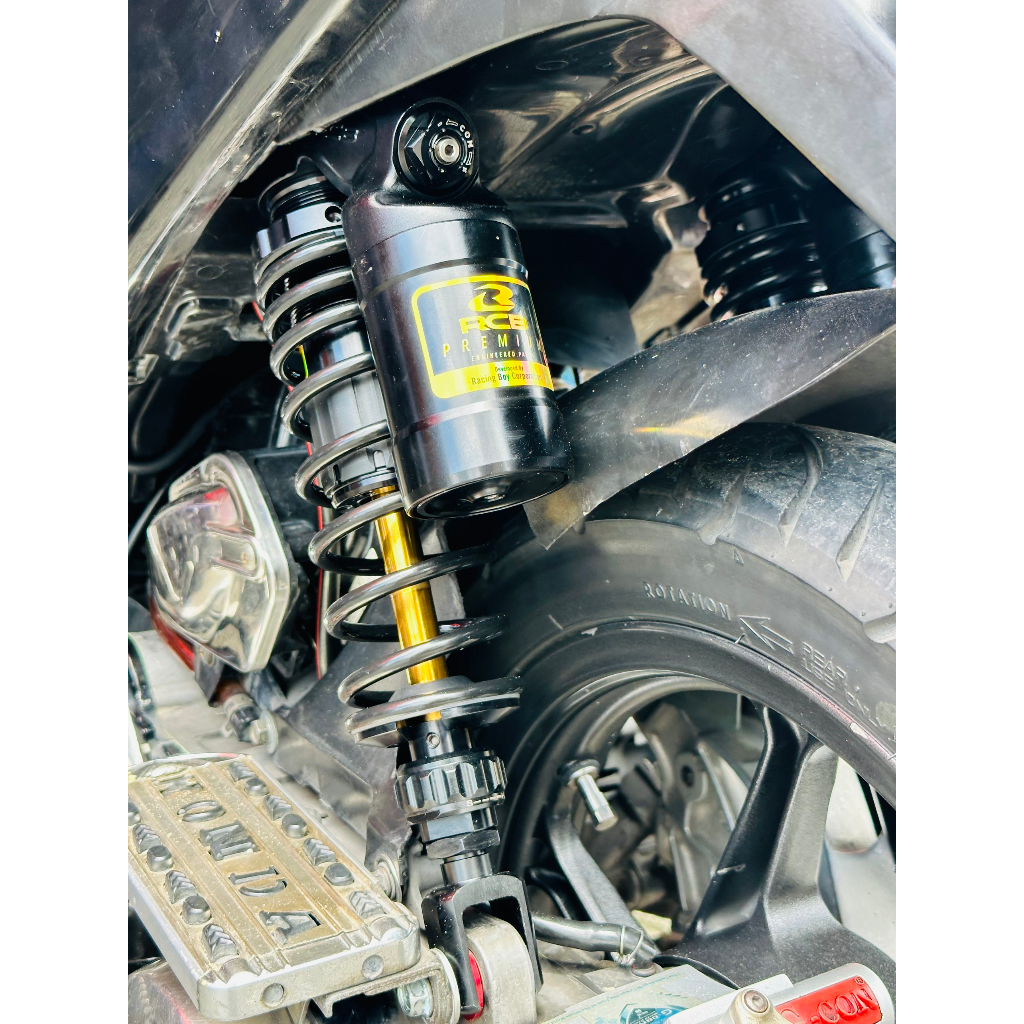 Phuộc RCB VD đen ti vàng cho xe Ab125/150