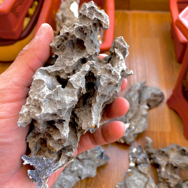 Đá Tai Mèo 1Kg Size 4 viên trang trí tiểu cảnh,bể cá,ghép đá bonsai ,Bonsai Handmade 17, Bonsai mini để bàn,bonsai