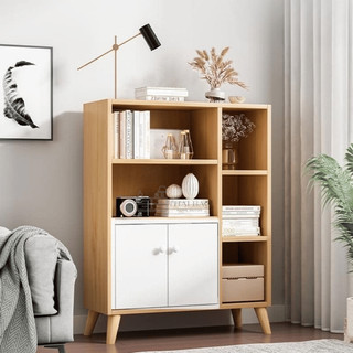 Tủ gỗ đa năng kệ sách gỗ đa năng nhiều ngăn tầng lắp ghép tiện ích chất liệu MDF chống nước - T120