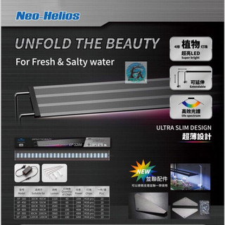 Đèn bể cá neo-helios flat light solar xp-300ixp-450i xp-600i xp-800i xp-900i xp-1200i ánh sáng màu rgb 3 in 1 đỏ cá khô