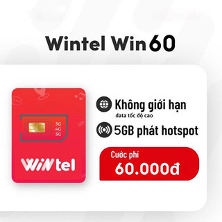 Sim data 4g Wintel win60, win69 Thác đổ Không Giới Hạn Data Siêu Sim Data sử dụng data không giới hạn trên mobile