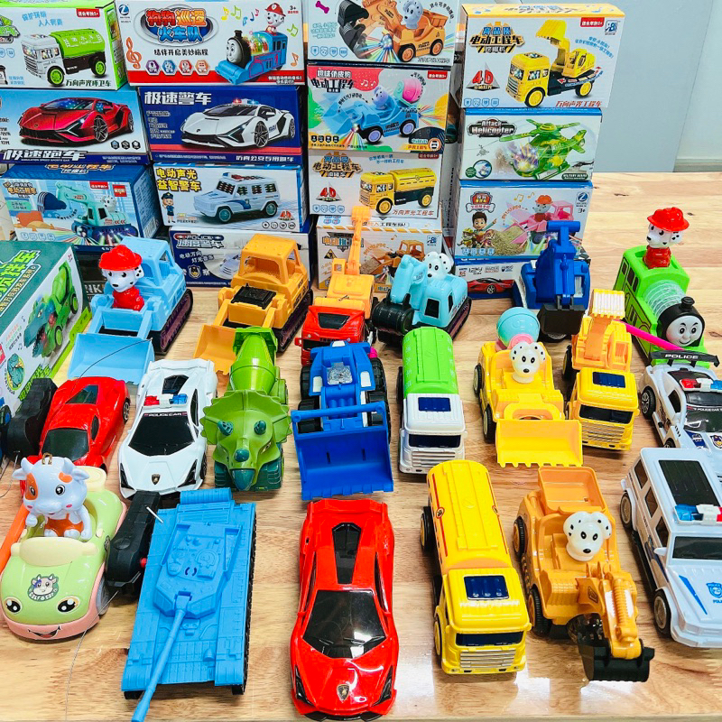 Đồ chơi bò sữa lái xe hoạt hình dễ thương,phát đèn và nhạc vui nhộn