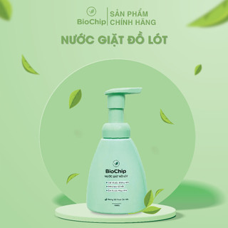 Nước giặt đồ lót BioChip chiết xuất trà xanh kháng khuẩn công nghệ Enzyme sinh học an toàn cho làn da nhạy cảm 300ml