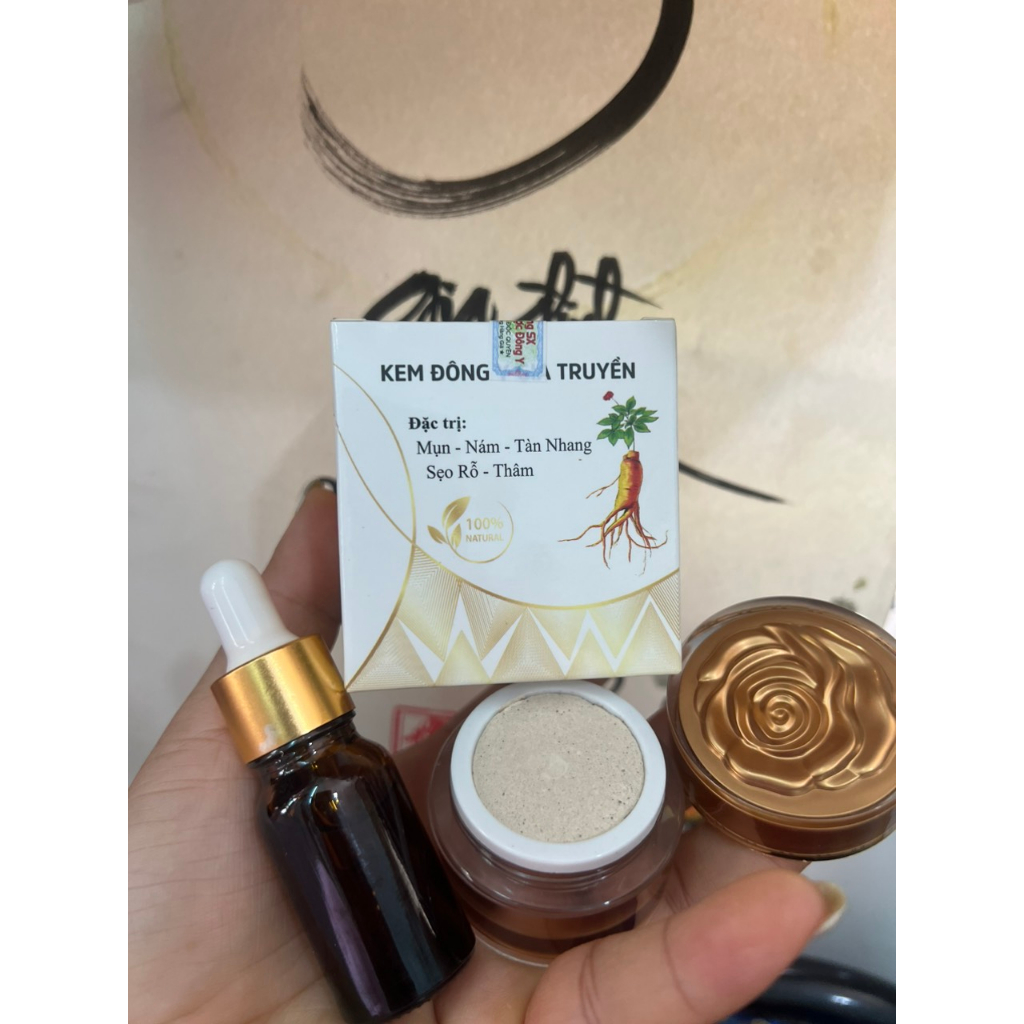 Kem đông y tái tạo hoa hồng, kem đen 68 vị giúp xoá tan mụn,nám, thâm sạm, nâng tông da
