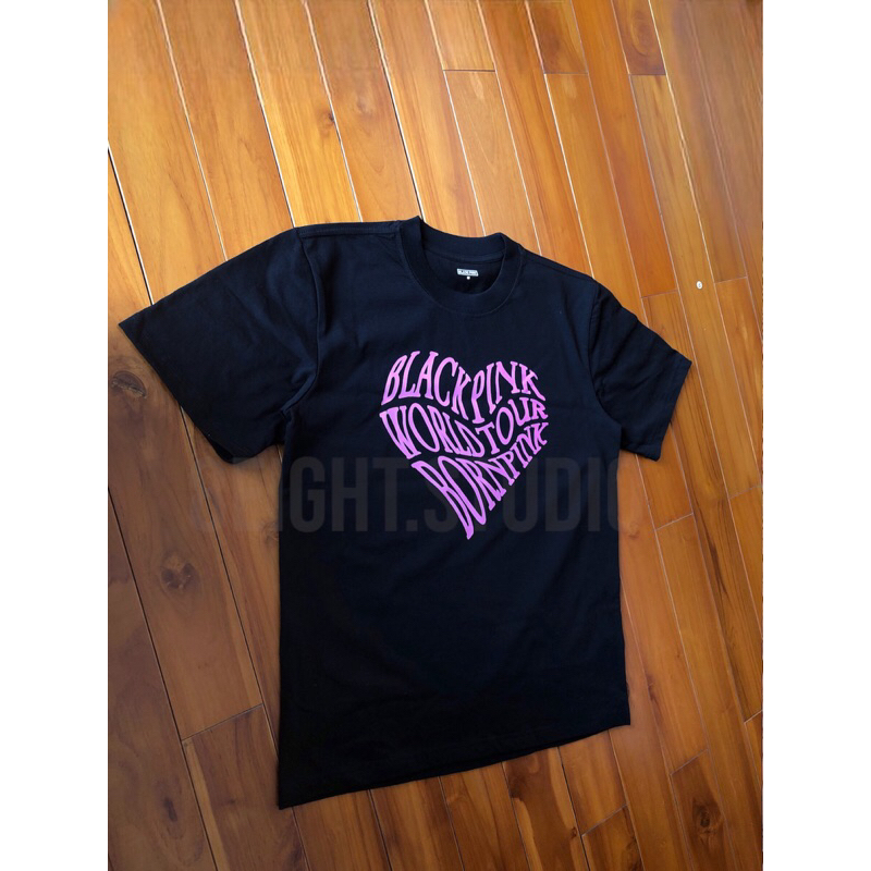 Áo thun tay lỡ Born Pink BlackPink World Tour 2023 cotton form rộng oversize nhiều màu phong cách ulzzang