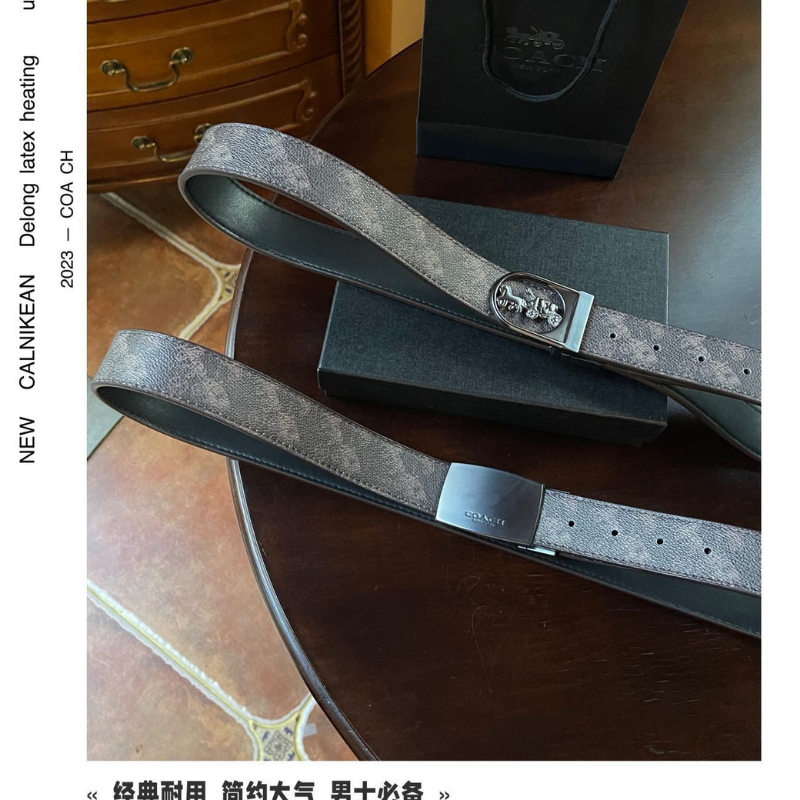 Thắt lưng 2 mặt C.oa.ch dài 120cm full hộp làm quà tặng siêu sang (TC 14)