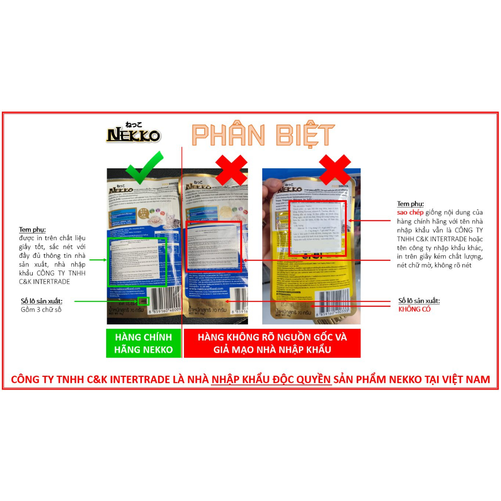 Pate cho mèo Nekko 70g