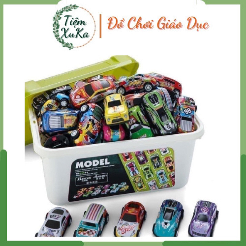 Thùng 30 Ô tô Mini  xe đua Màu Sắc Cho Bé Siêu bền đẹp