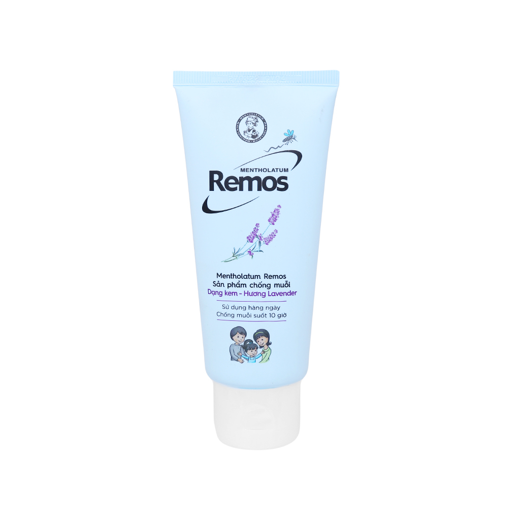 Remos Chống Muỗi Dạng Kem Và Xịt Đuổi Muỗi Hương Lavender, Sả Chanh An Toàn Cho Cả Trẻ Em Và Người Lớn