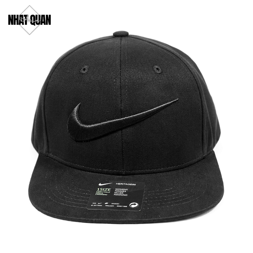 Mũ lưỡi trai Nike kaki đen snapback cực chất - Nhật Quân Asia nhatquanasia