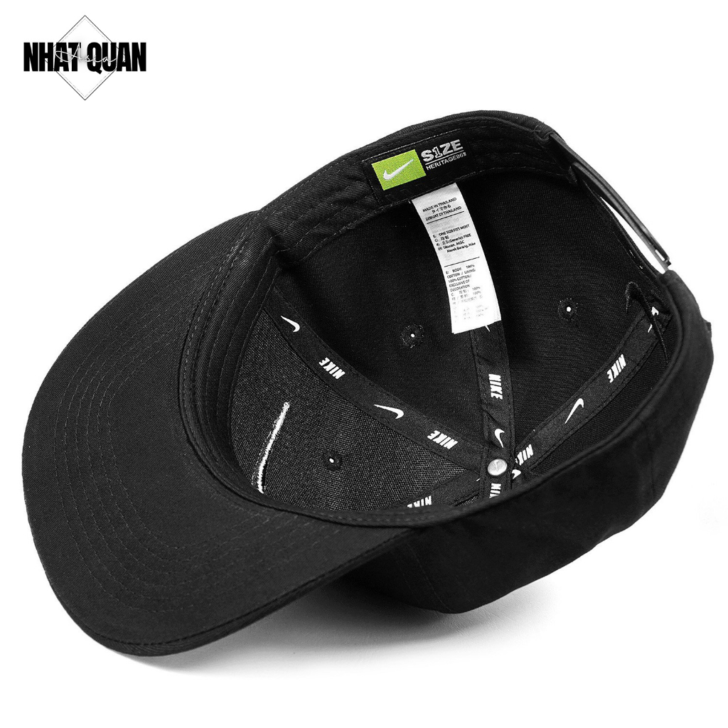 Mũ lưỡi trai Nike kaki đen snapback cực chất - Nhật Quân Asia nhatquanasia