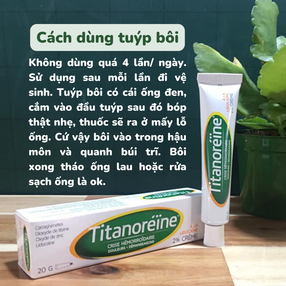 Kem Titanoreine của Pháp dạng đặt và kem bôi - CHUSA