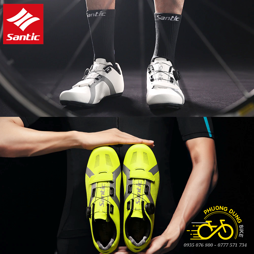 Giày can đi xe đạp thể thao Road SANTIC 2023