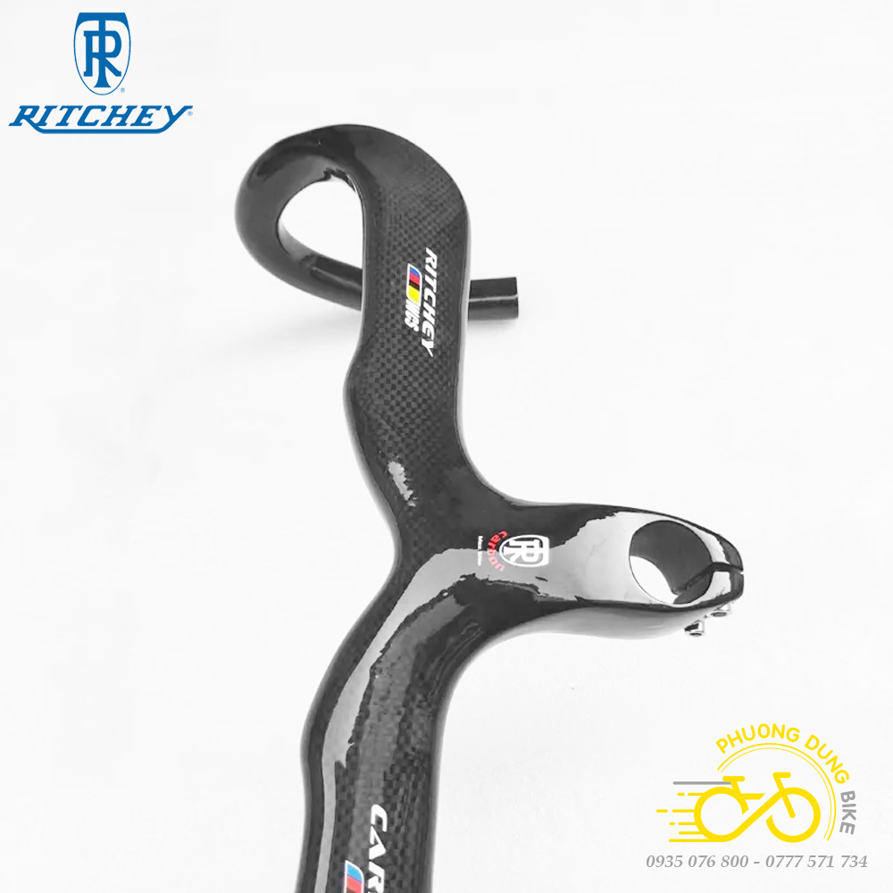 Ghi đông road liền pô tăng Carbon xe đạp RITCHEY 420x90mm