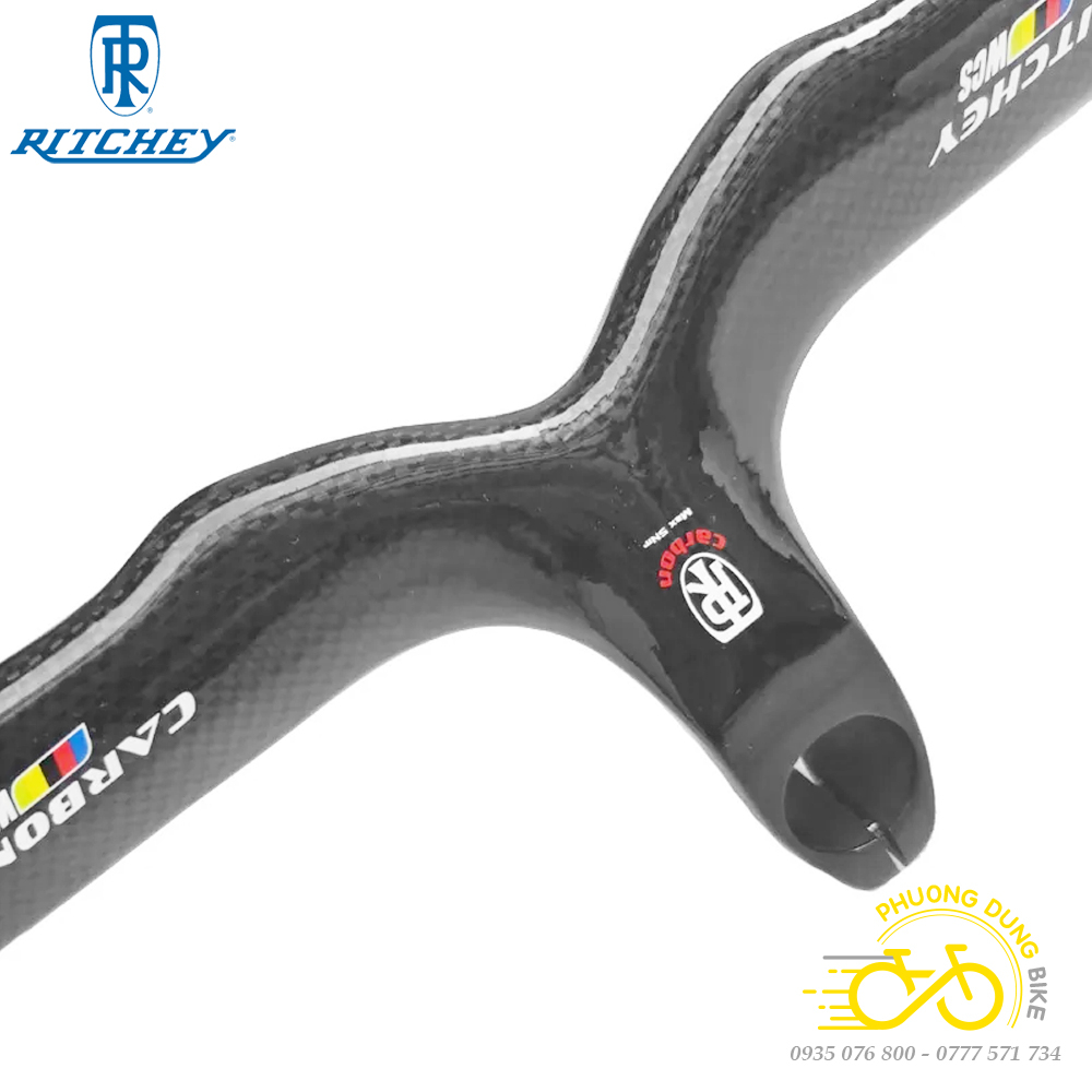 Ghi đông road liền pô tăng Carbon xe đạp RITCHEY 420x90mm