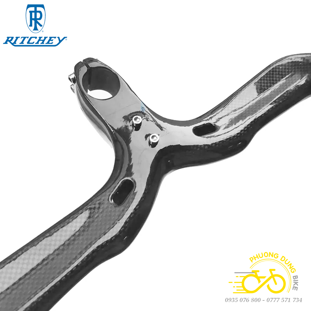 Ghi đông road liền pô tăng Carbon xe đạp RITCHEY 420x90mm