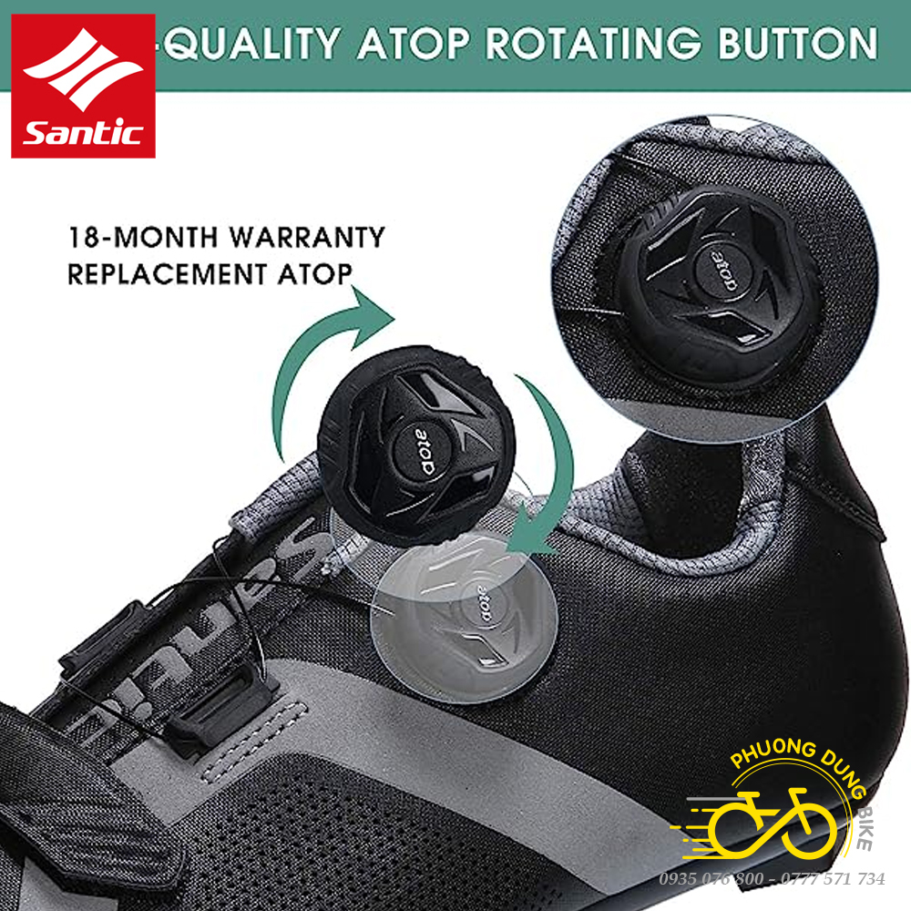 Giày can đi xe đạp thể thao Road SANTIC 2023