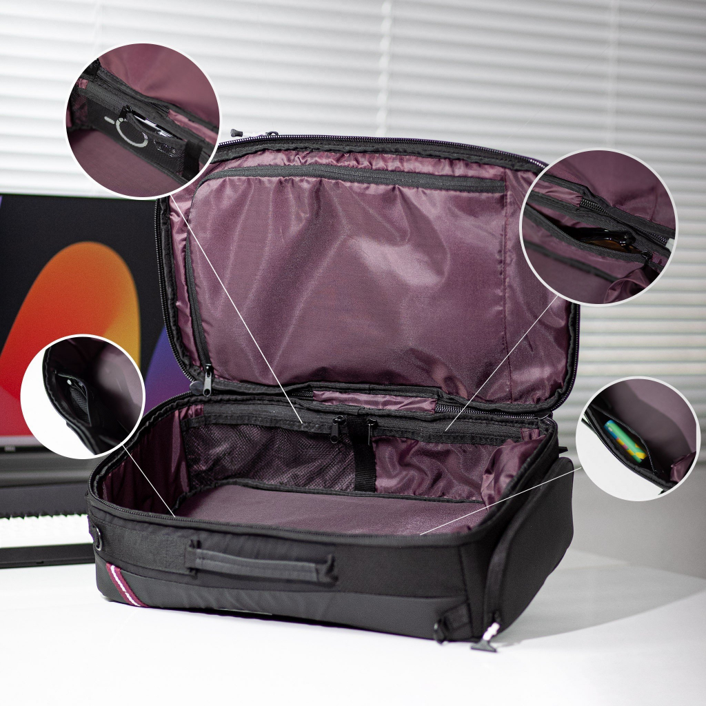 Balo SOLO Varsity All - Star 17inch - Đen - VAR600-4 . Phù hợp đi du lịch ngắn hàng - Bảo hành chính hãng 5 năm