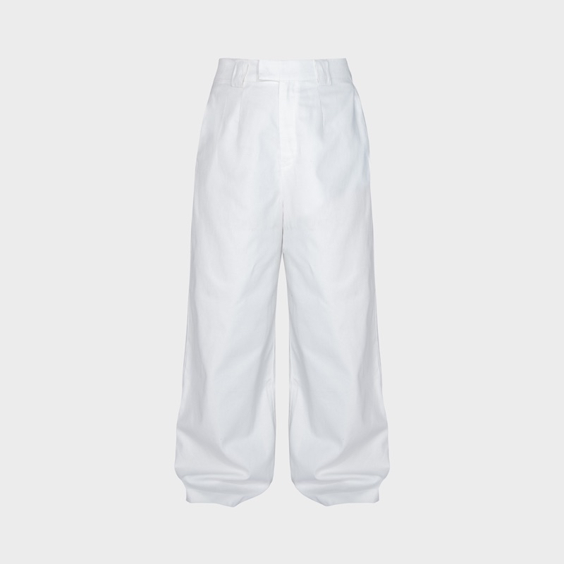 Quần tây ống rộng TGC BASIC WHITE - BLACK TROUSERS