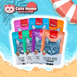 Pate wanpy pate cho mèo combo 10 gói wanpy nhiều hương vị tươi ngon dễ bảo quản pate đủ vị gói 80g cutehome